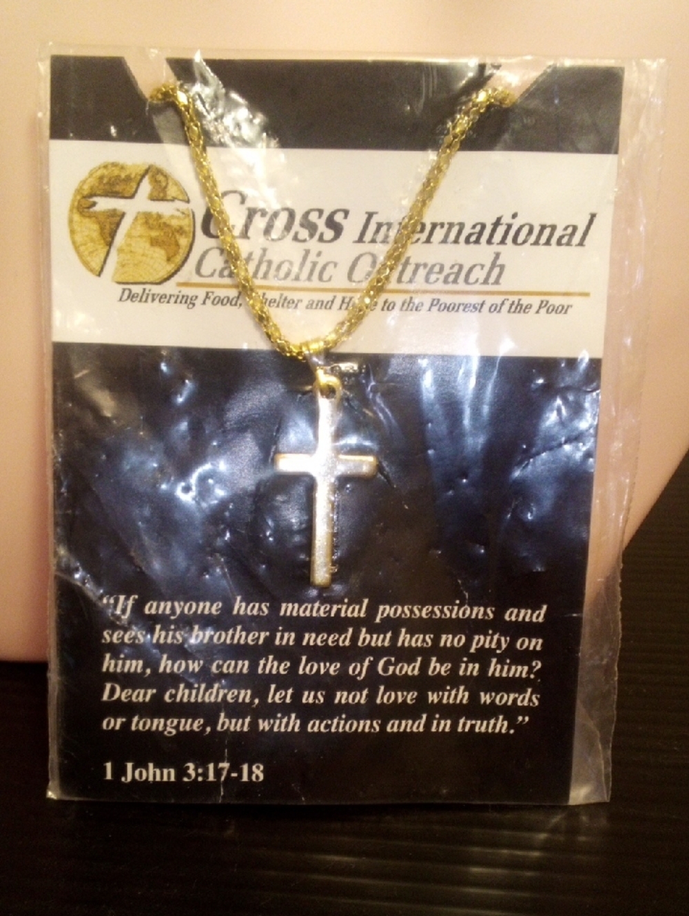 Cross International Gold Cross Pendant Necklace - Men